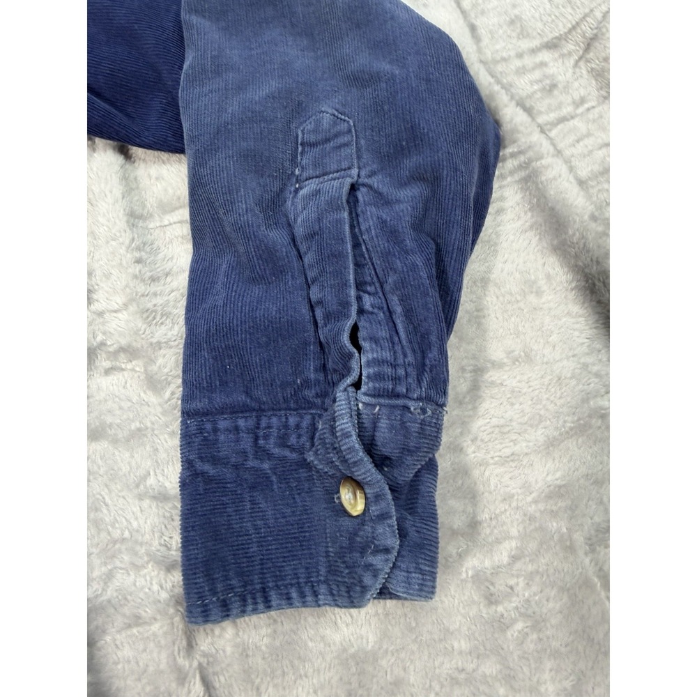 St Johns Bay Corduroy Button Up Quilt Lined Long‎ Sleeve Shacket - Picture 3 of 8